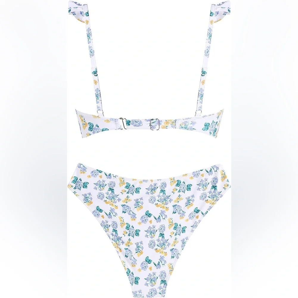 Zaful. This modern women's swimsuit, size S, features a tummy-flattering effect